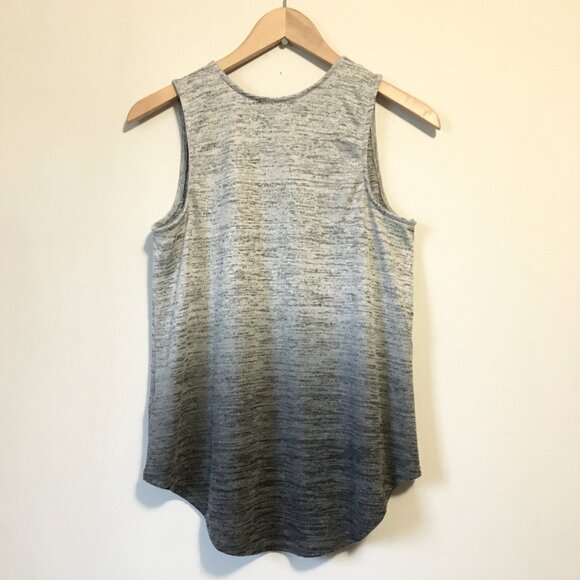SEARS Crew Neck Gradient Marled Knit Tank Top - Picture 2 of 13